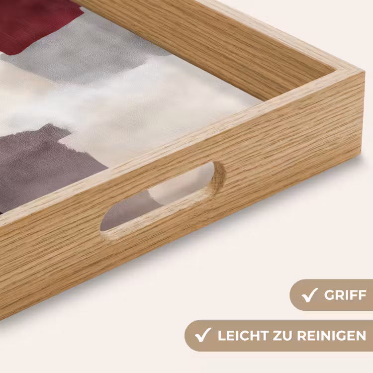 Tablett - Abstrakt - Farbkästen - Rot — 8