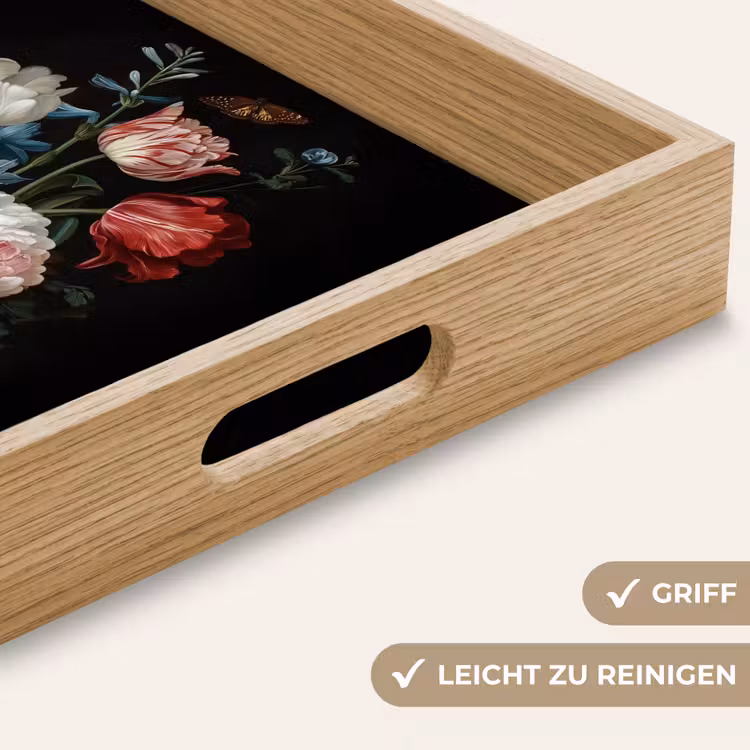 Tablett - Blumenstrauß - Bunt - Klassisch — 8