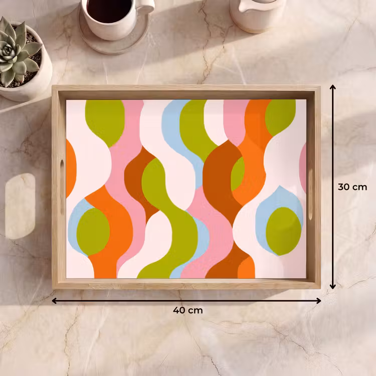 Tablett - Abstrakt - Formen - Rosa — 7
