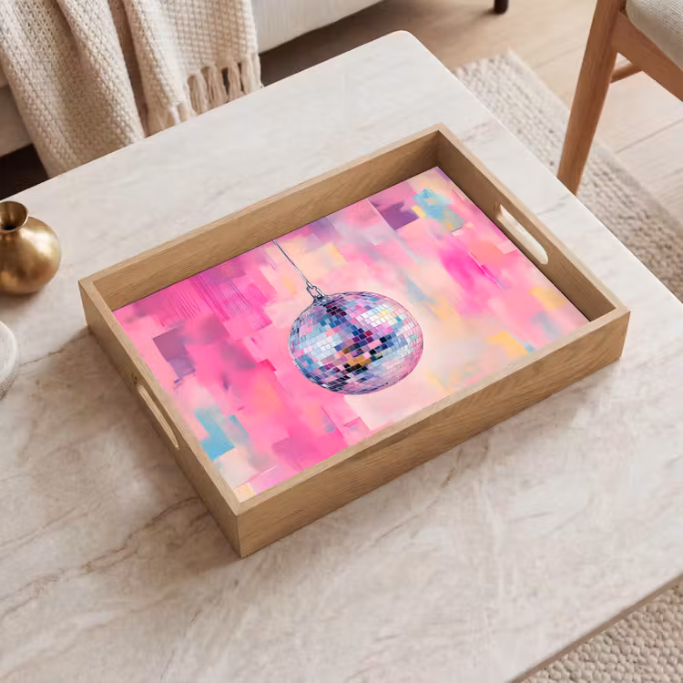 Tablett - Discoball - Rosa - Farbe — 2