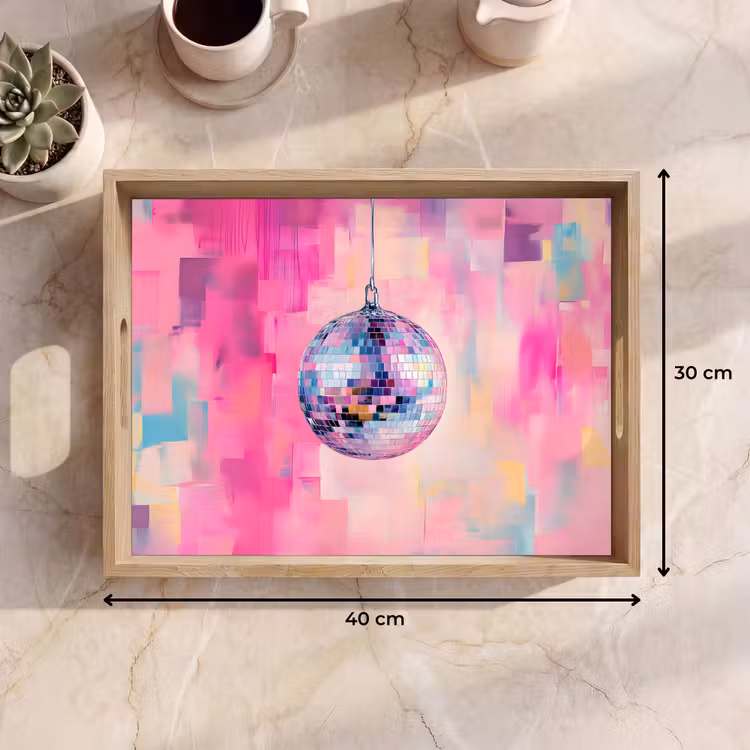 Tablett - Discoball - Rosa - Farbe — 7