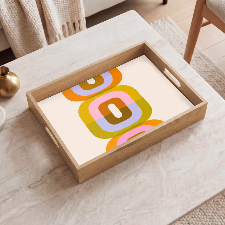 Tablett - Stapeln - Formen - Orange — 2