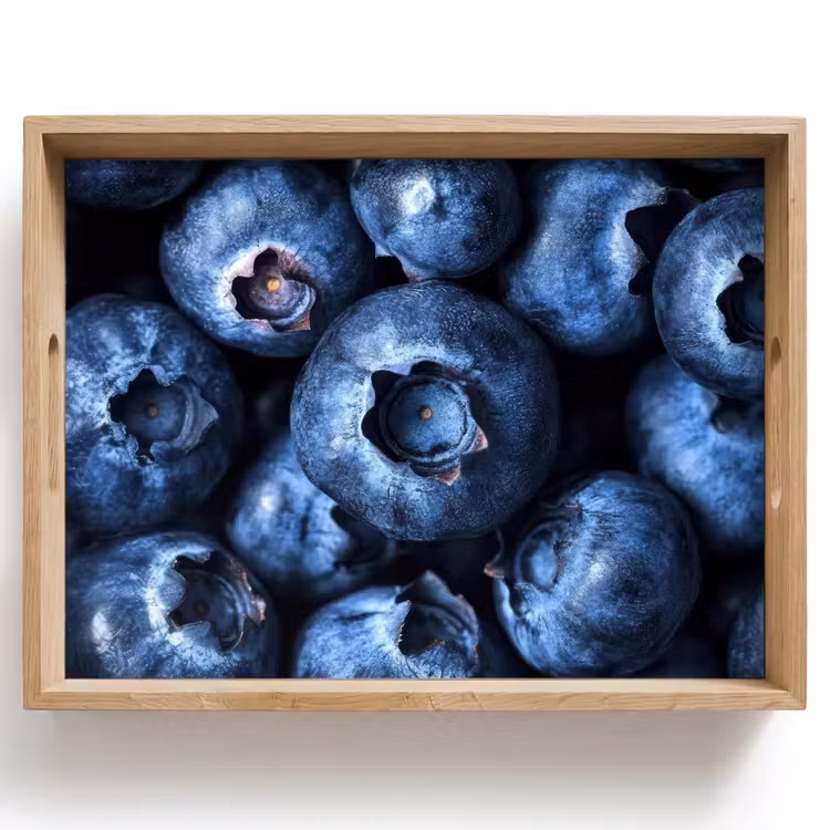 Tablett - Beeren - Blau - Obst — 1