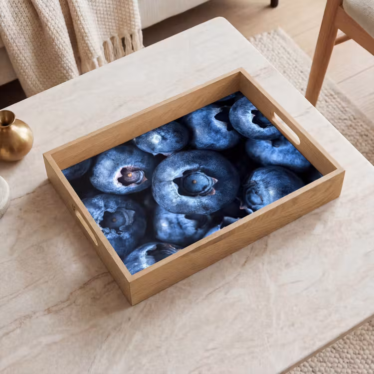 Tablett - Beeren - Blau - Obst — 2
