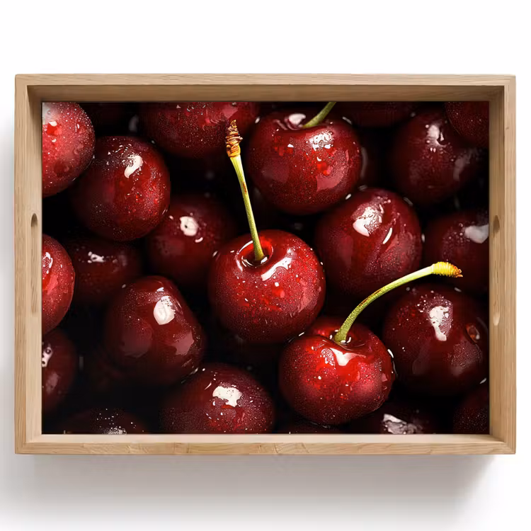 Tablett - Rot - Obst - Kirsche — 1