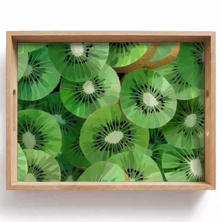 Tablett - Kiwi - Grün - Kerne — 1