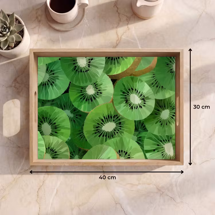 Tablett - Kiwi - Grün - Kerne — 7