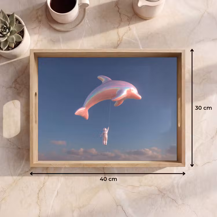 Tablett - Delfin - Rosa - Astronaut — 7