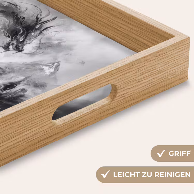 Tablett - Krieger - Drache - Grau — 8