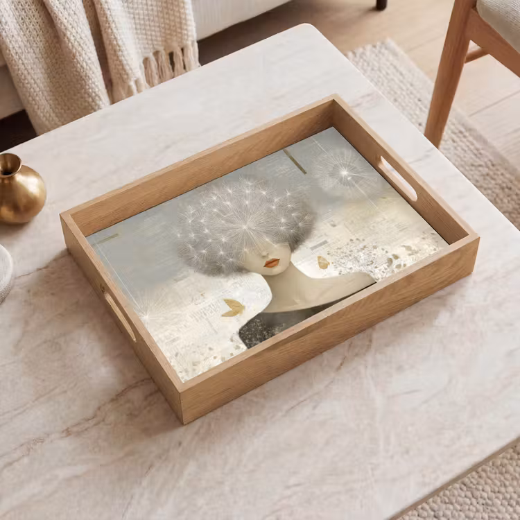 Tablett - Fluff - Frau - Beige — 2