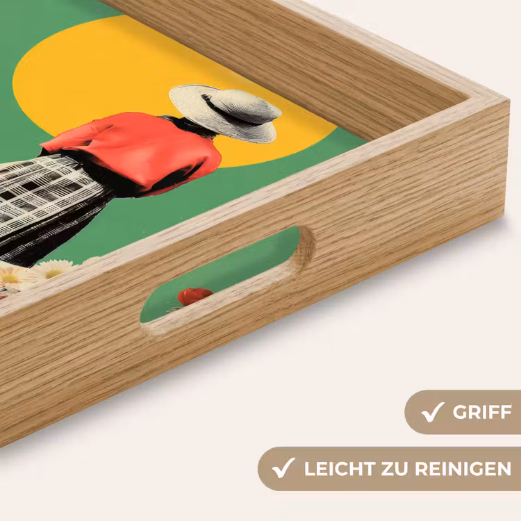 Tablett - Retro - Mädchen - Katze - Sonne — 8