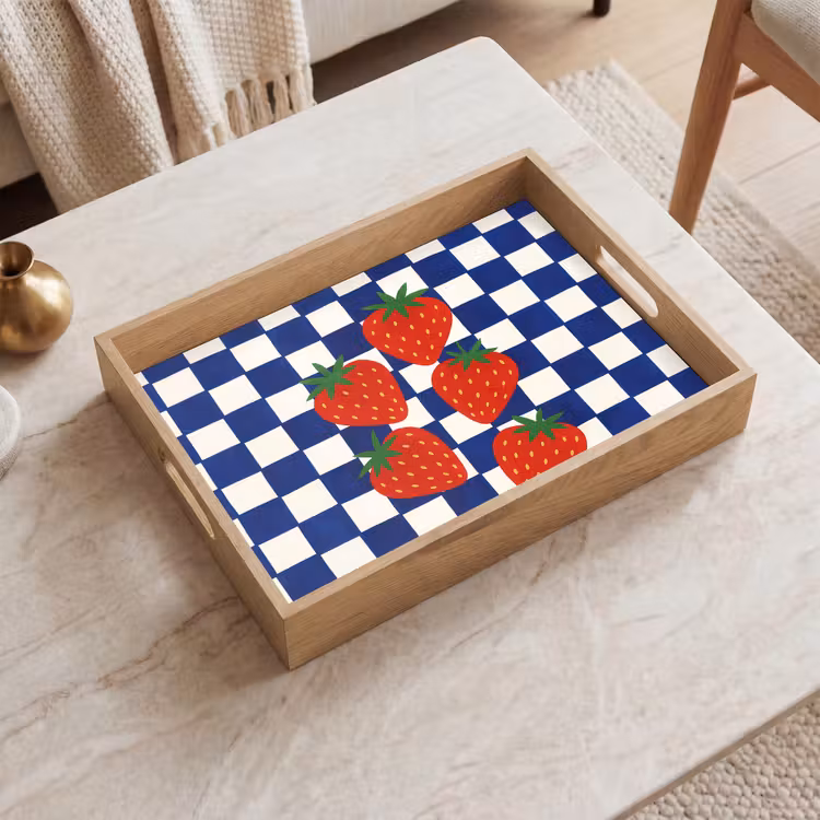 Tablett - Blockiert - Blau - Erdbeere — 2