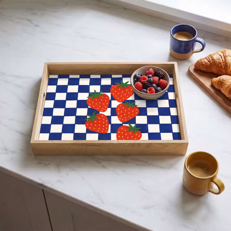 Tablett - Blockiert - Blau - Erdbeere — 3