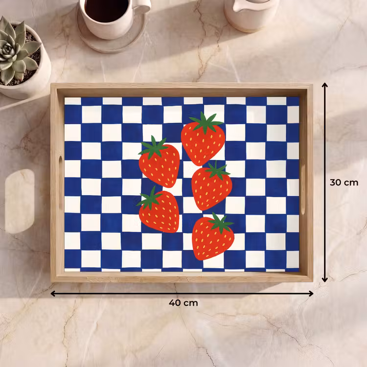Tablett - Blockiert - Blau - Erdbeere — 7