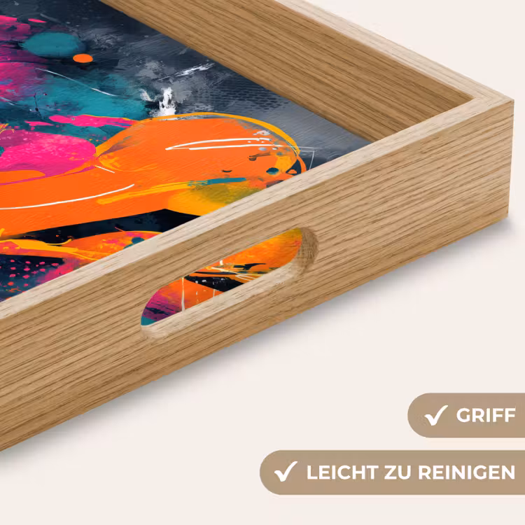 Tablett - Abstrakt - Graffiti - Farbenfroh - Farbspritzer — 8
