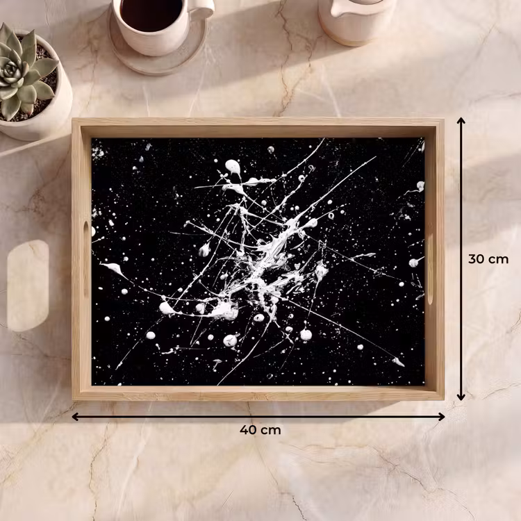 Tablett - Farbspritzer - Weiß - Abstrakt - Explosion — 7