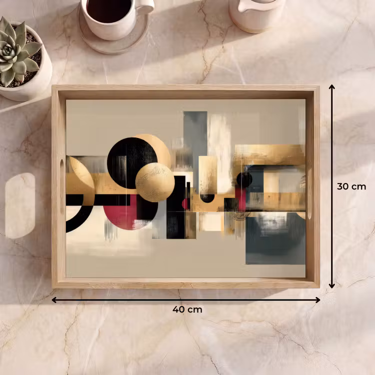 Tablett - Abstrakt - Formen - Beige - Texturen — 7