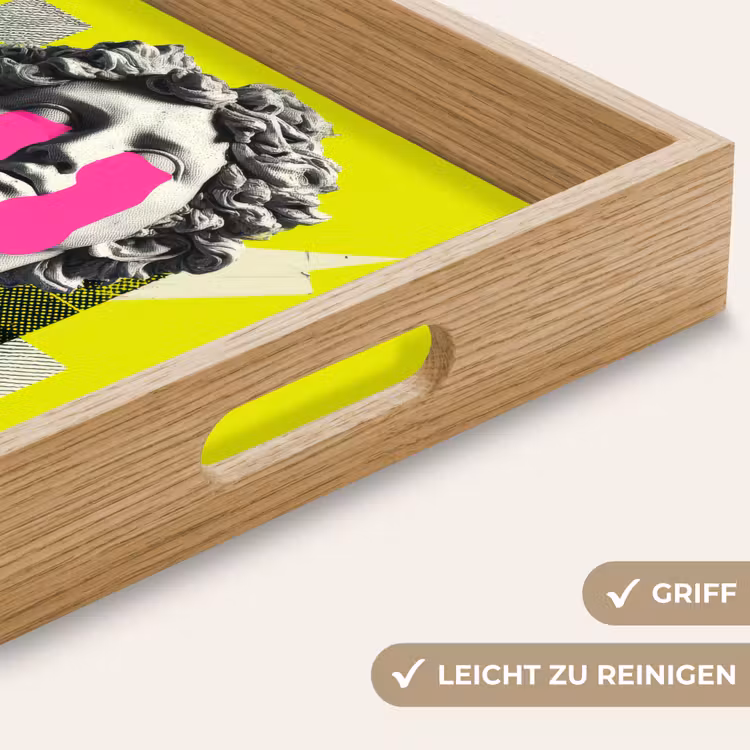 Tablett - Büste - Farbe - Gelb — 8