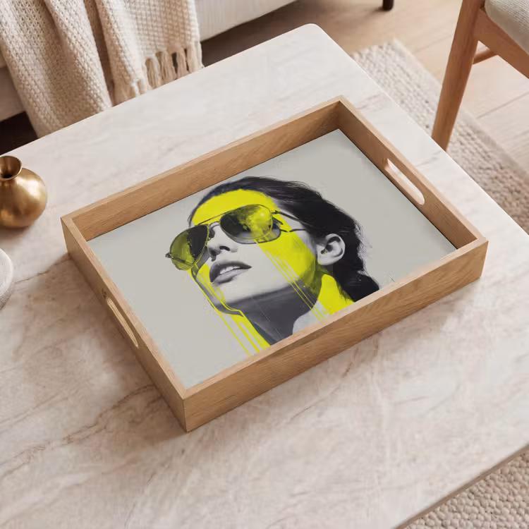 Tablett - Frau - Brille - Farbe — 2