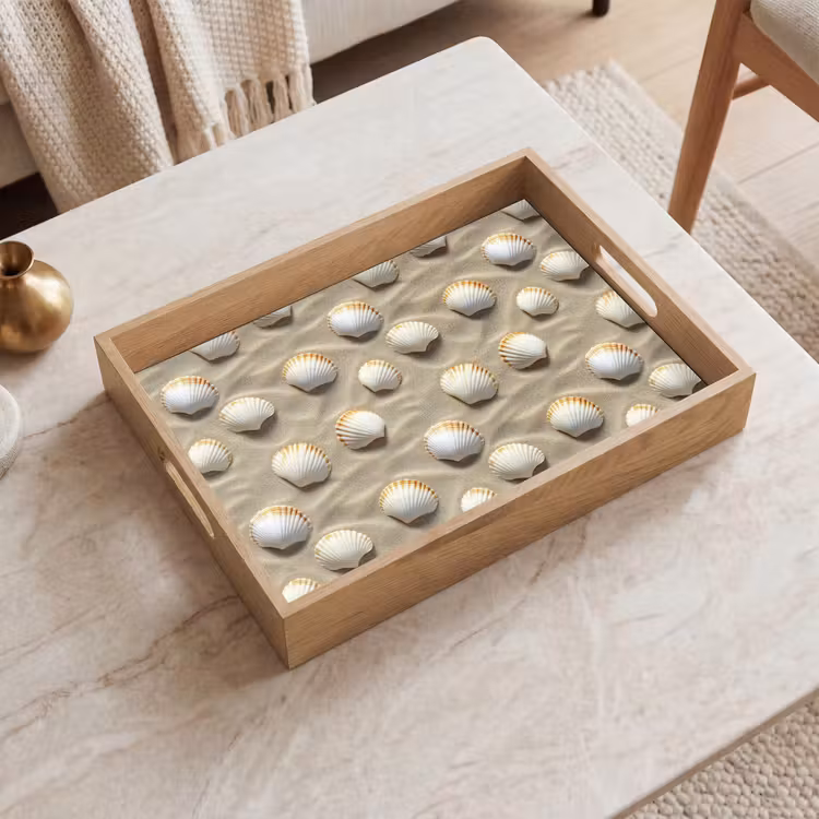 Tablett - Muscheln - Sand - Maritim — 2