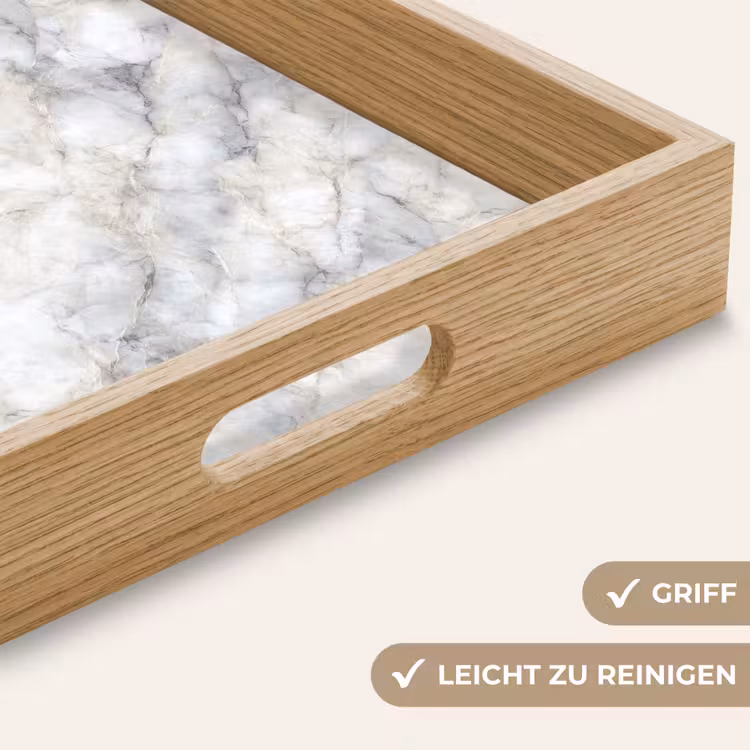 Tablett - Grau - Marmor - Detailliert — 8
