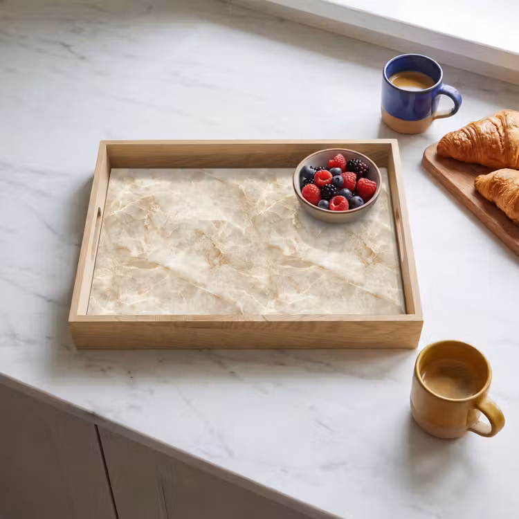 Tablett - Hellbeige - Onyx - Dezent — 3