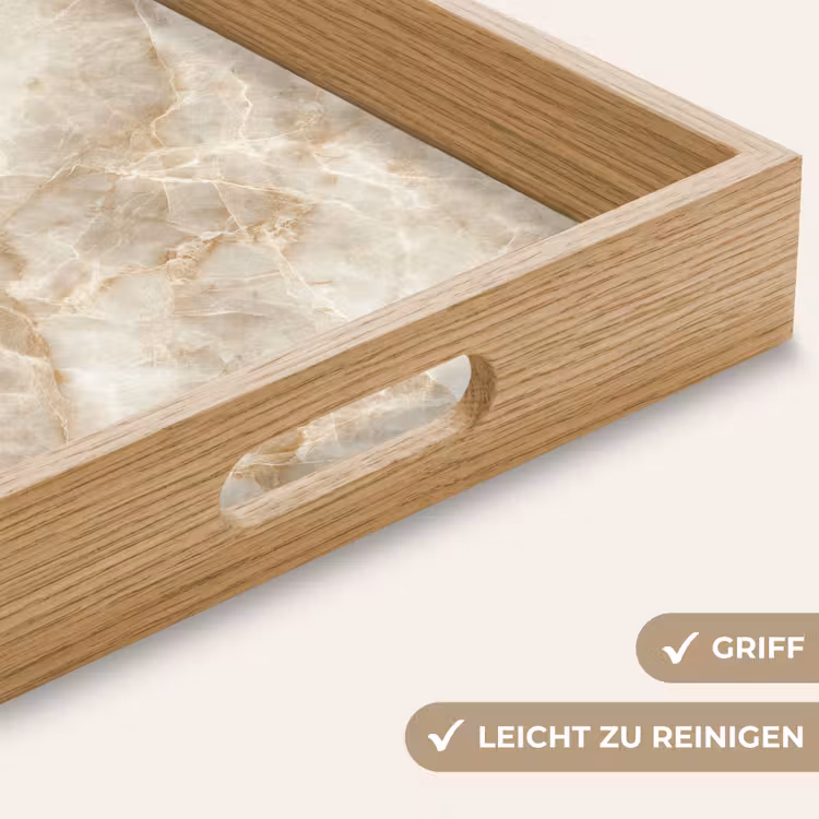 Tablett - Hellbeige - Onyx - Dezent — 8