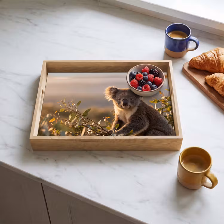 Tablett - Koala - Blätter - Morgenlicht — 3