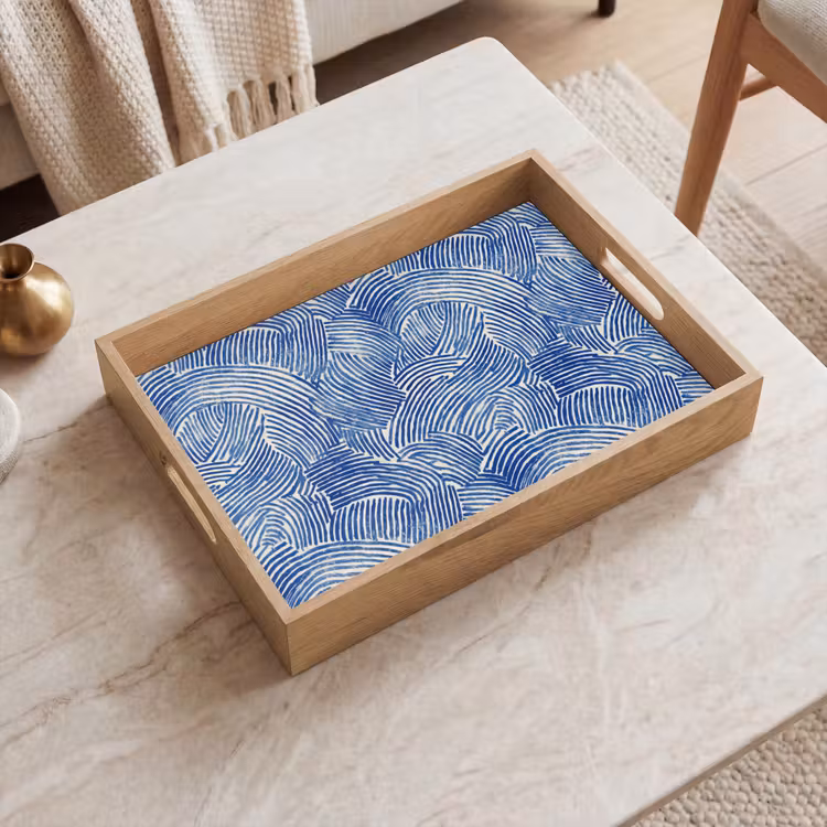 Tablett - Modern - Abstrakt - Blau — 2