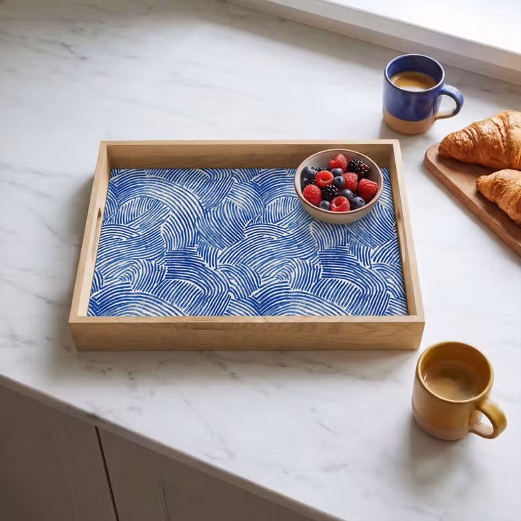 Tablett - Modern - Abstrakt - Blau — 3