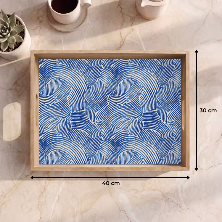 Tablett - Modern - Abstrakt - Blau — 7