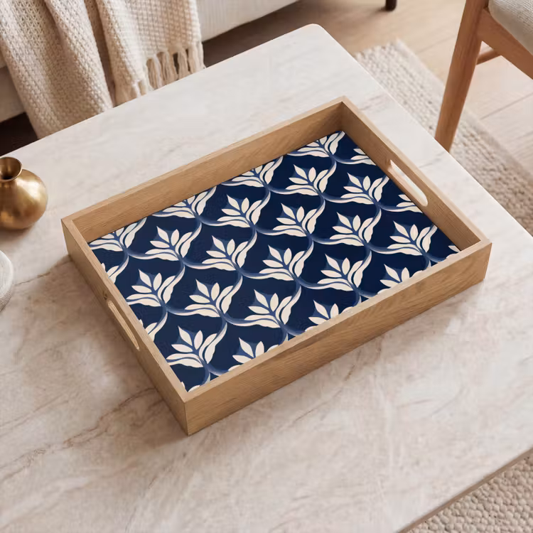 Tablett - Modern - Design - Blau — 2