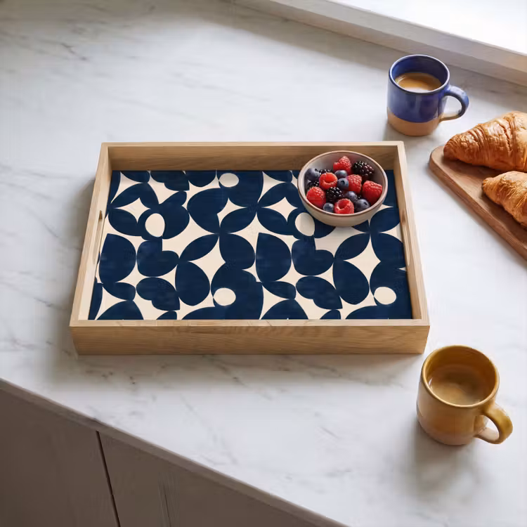 Tablett - Modern - Geometrisch - Blau — 3