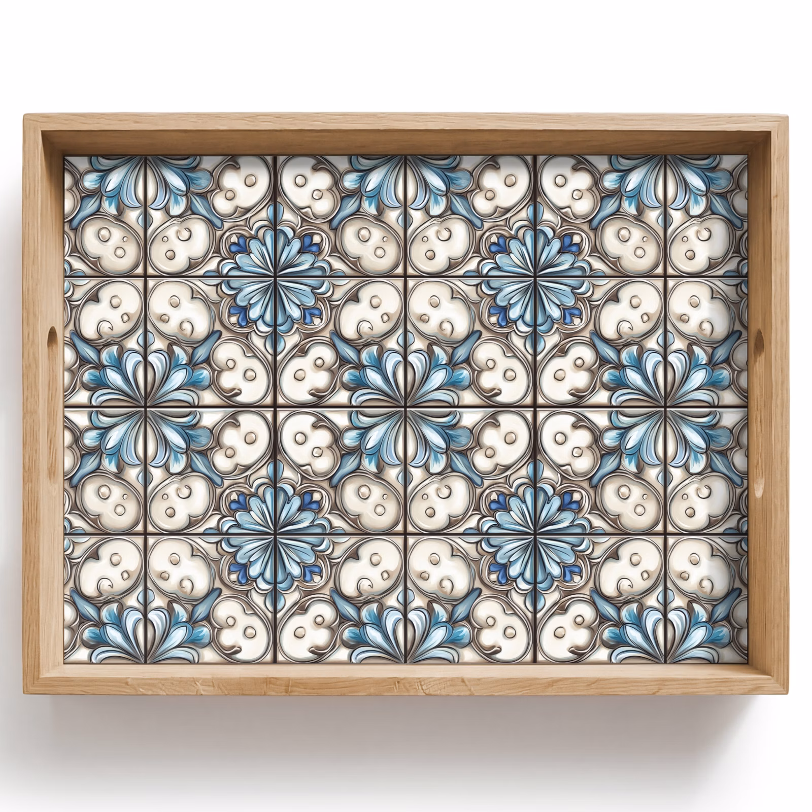 Tablett - Barock - Fliese - Bunt — 1