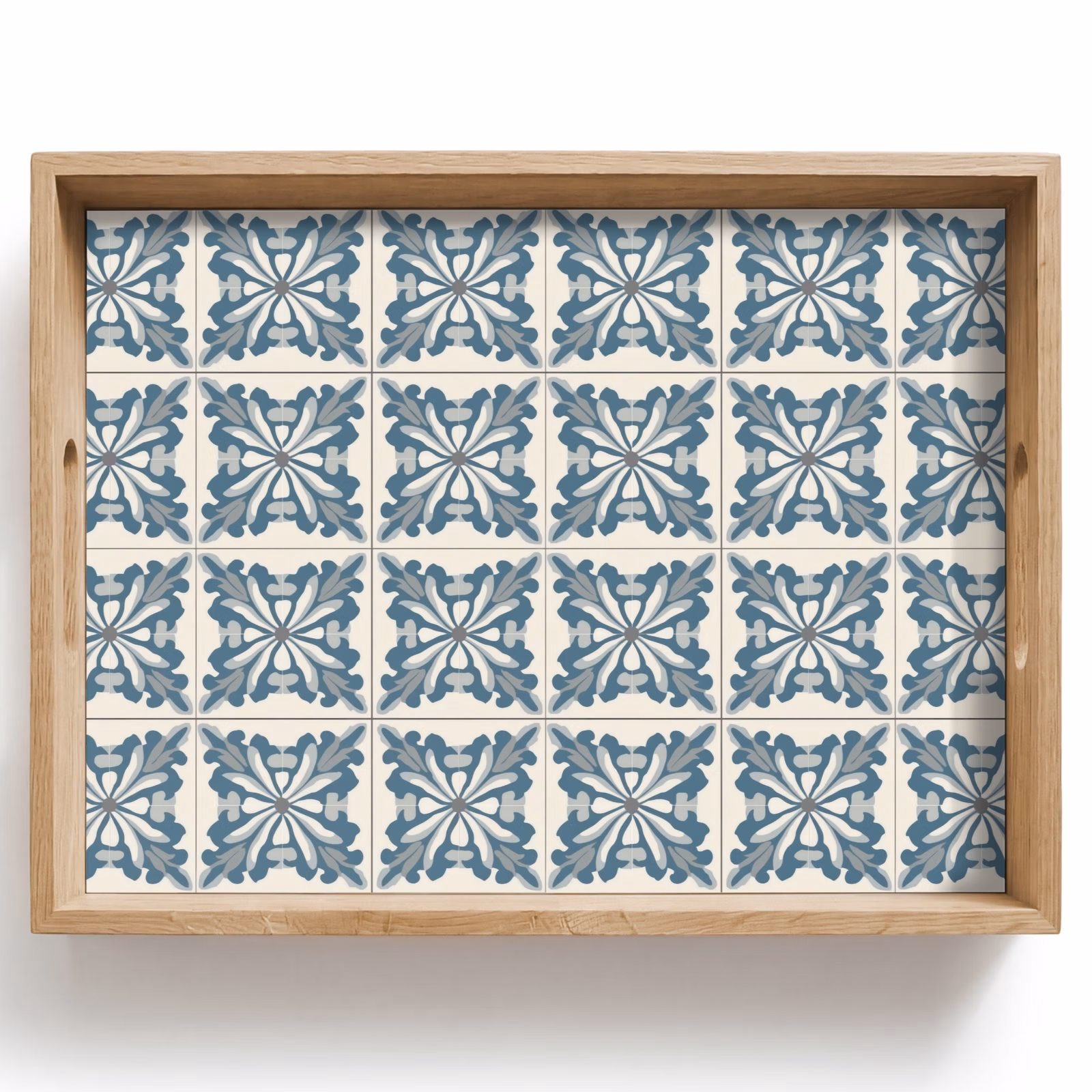 Tablett - Muster - Fliese - Blau — 1