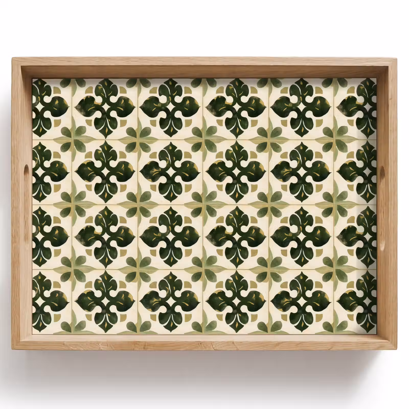 Tablett - Muster - Fliese - Grün — 1