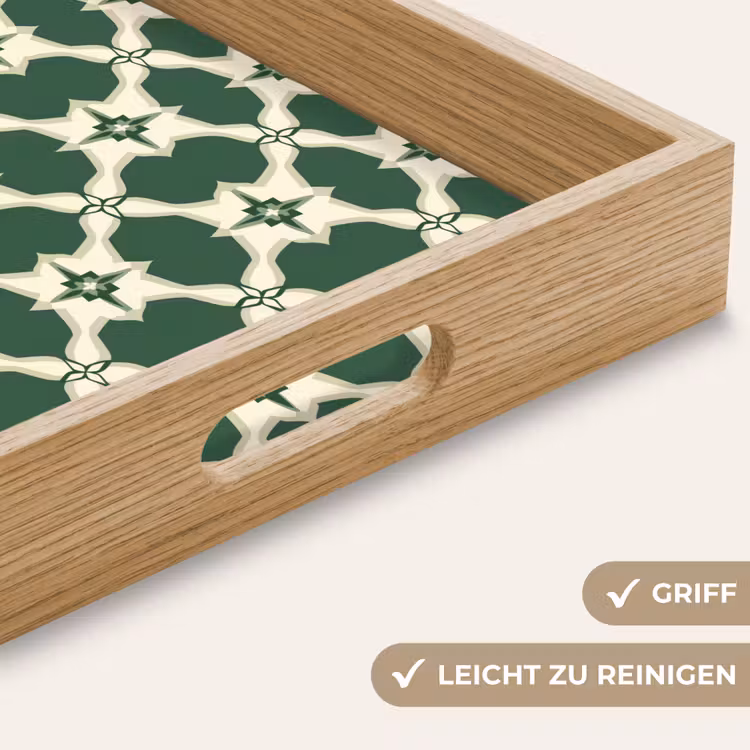 Tablett - Fliese - Klassisch - Grün — 8