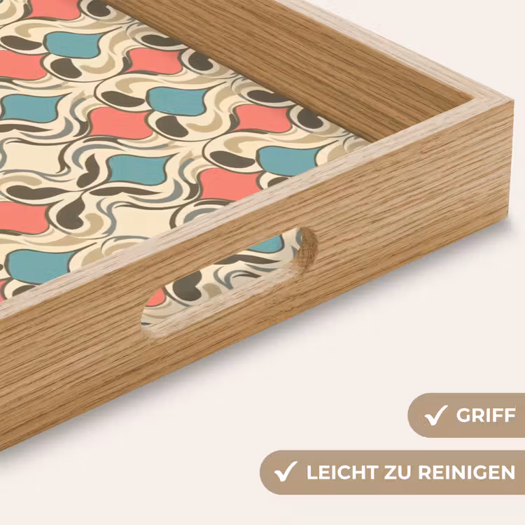 Tablett - Barock - Retro - Farbenfroh — 8
