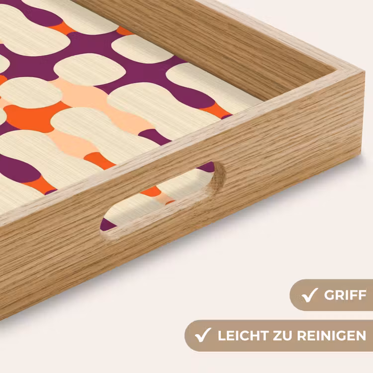Tablett - Modern - Gemustert - Farbenfroh — 8