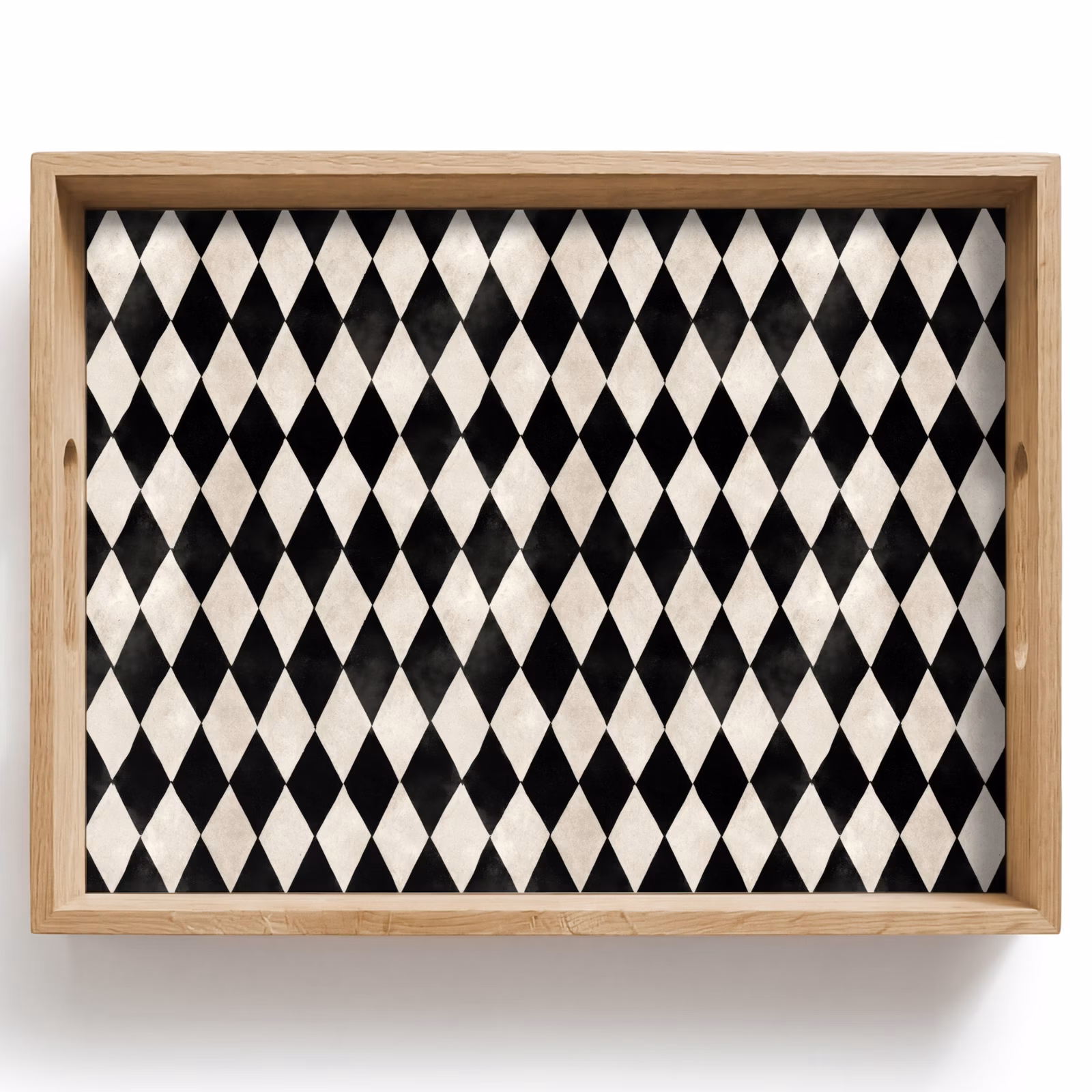 Tablett - Klassisch - Muster - Schwarz — 1