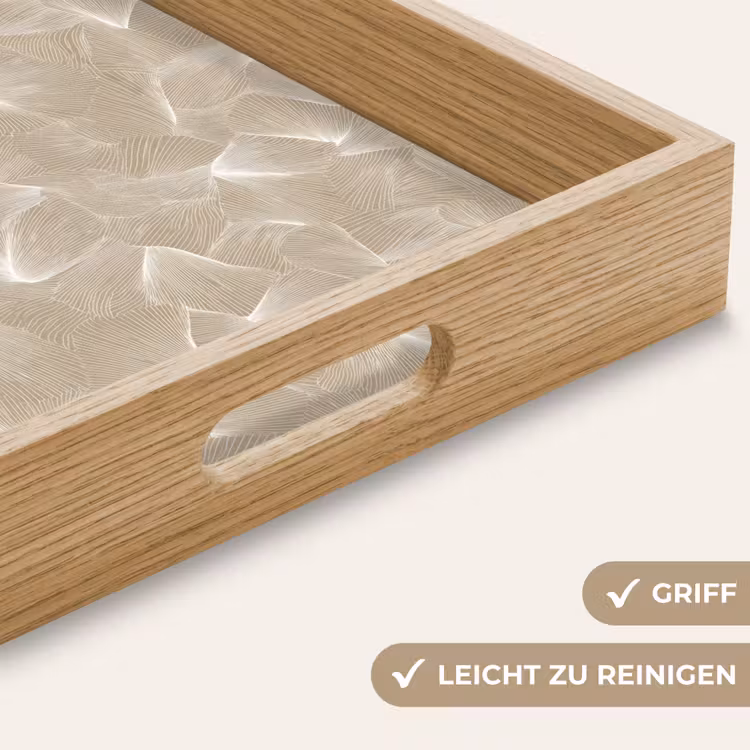 Tablett - Organisch - Textur - Beige — 8