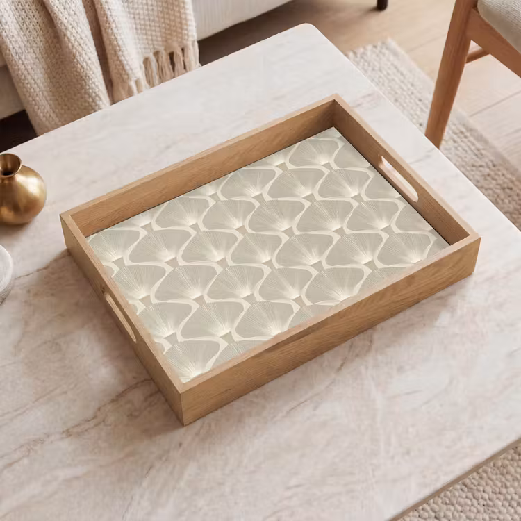 Tablett - Platte - Ginkgo - Sand — 2