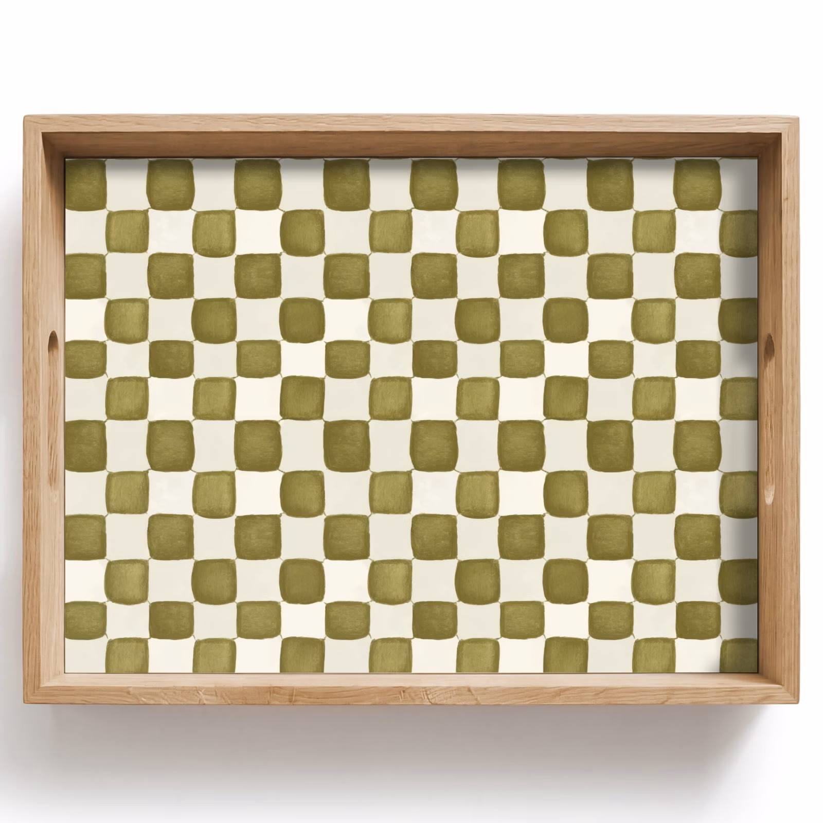 Tablett - Schach - Muster - Grün — 1