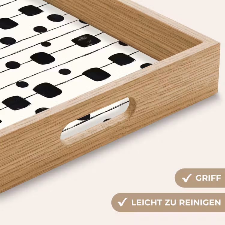 Tablett - Grafik - Modern - Schwarz — 8