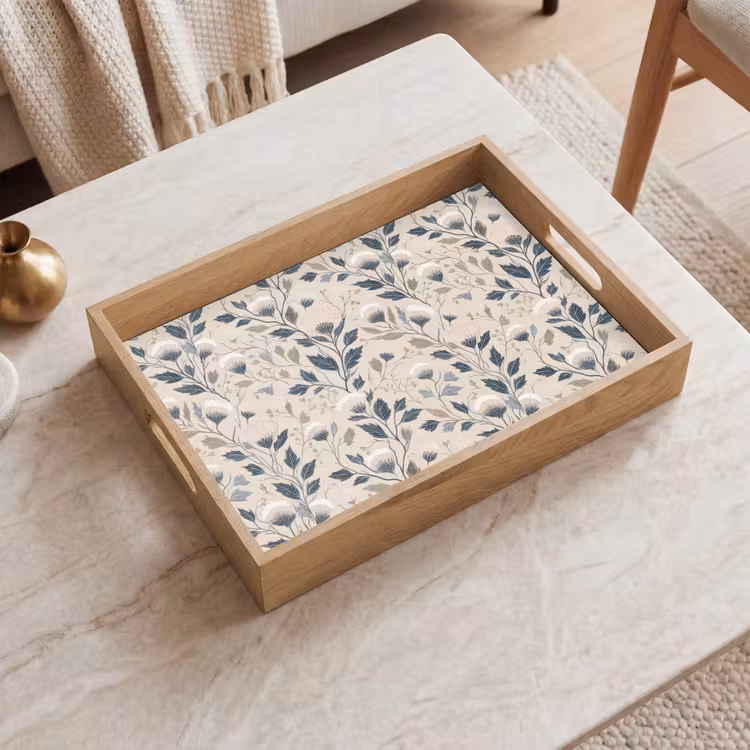 Tablett - Klassisch - Botanisch - Farbenfroh — 2