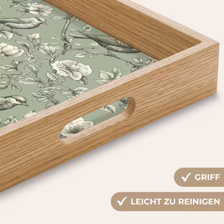 Tablett - Klassisch - Botanisch - Grün — 8