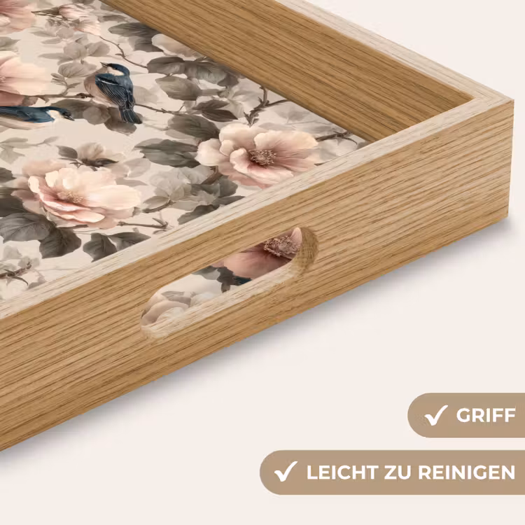 Tablett - Klassisch - Vögel - Farbenfroh — 8