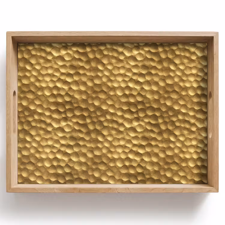 Tablett - Metall - Dynamisch - Gold — 1
