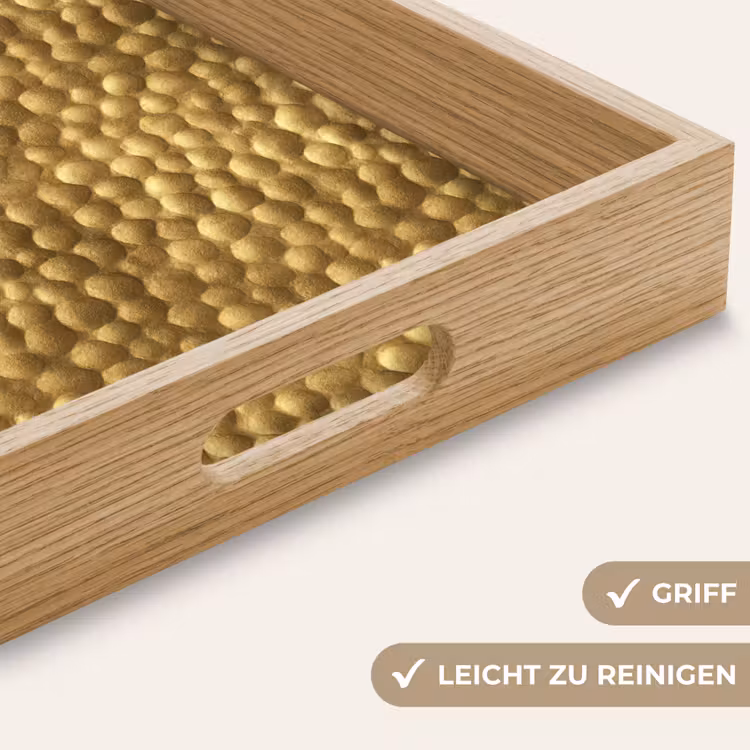 Tablett - Metall - Dynamisch - Gold — 8