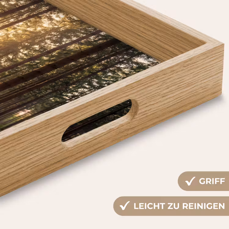 Tablett - Wald - Gras - Sonnenlicht — 8